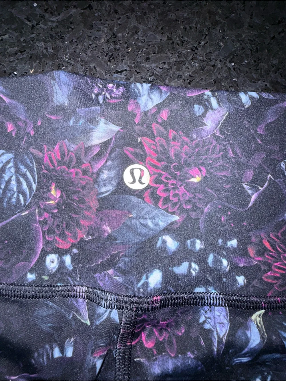 Lululemon Wunder Under High Rise In Bloom Multi Nulux Yoga Workout Gym SZ 10